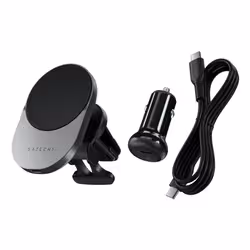Satechi ST-Q2CCM Caricabatterie per dispositivi mobili Smartphone Nero, Grigio Accendisigari Carica wireless Ricarica rapida Auto - Vista aggiuntiva 4