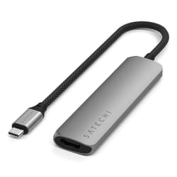 Satechi ST-P4SM hub di interfaccia USB tipo-C 10000 Mbit/s Grigio