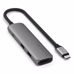 Satechi ST-P4SM hub di interfaccia USB tipo-C 10000 Mbit/s Grigio - Vista aggiuntiva 4