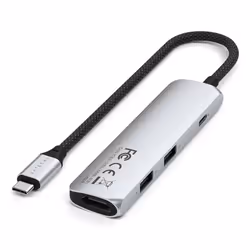Satechi ST-P4SS hub di interfaccia USB tipo-C 10000 Mbit/s Argento - Vista aggiuntiva 3