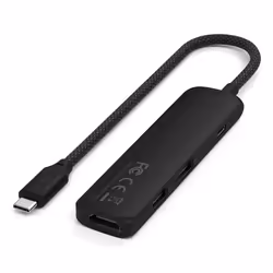 Satechi ST-P4SK hub di interfaccia USB tipo-C 10000 Mbit/s Nero