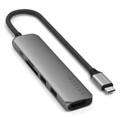 Satechi ST-P6SM hub di interfaccia USB tipo-C 10000 Mbit/s Grigio