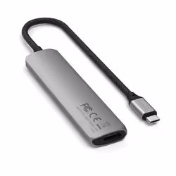 Satechi ST-P6SM hub di interfaccia USB tipo-C 10000 Mbit/s Grigio
