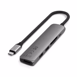 Satechi ST-P6SM hub di interfaccia USB tipo-C 10000 Mbit/s Grigio - Vista aggiuntiva 5
