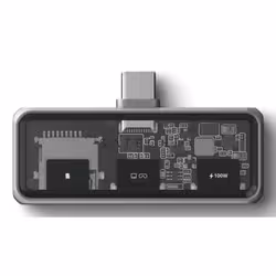 Satechi ST-HXRSDM replicatore di porte e docking station per laptop USB 3.2 Gen 2 (3.1 Gen 2) Type-C Grigio - Vista aggiuntiva 2