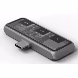 Satechi ST-HXRSDM replicatore di porte e docking station per laptop USB 3.2 Gen 2 (3.1 Gen 2) Type-C Grigio - Vista aggiuntiva 3