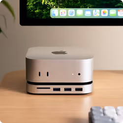 Satechi ST-GNMMES replicatore di porte e docking station per laptop Cablato USB 3.2 Gen 2 (3.1 Gen 2) Type-C Argento - Vista aggiuntiva 5