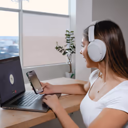 JLab Lux ANC Auricolare Wireless A Padiglione MUSICA Bluetooth Bianco - Vista aggiuntiva 6