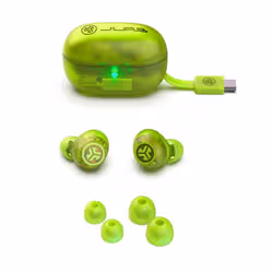 JLab Go Pop ANC Auricolare True Wireless Stereo (TWS) In-ear Musica e Chiamate Bluetooth Colore foglia di tè, Trasparente - Vista aggiuntiva 3