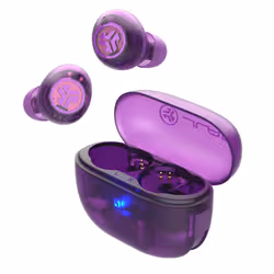 JLab Go Pop ANC Auricolare True Wireless Stereo (TWS) In-ear Musica e Chiamate Bluetooth Viola, Trasparente - Vista aggiuntiva 2