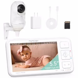 Momcozy BM014-WH12BA-A babyfono Bianco - Vista aggiuntiva 5