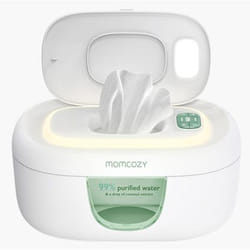 Momcozy 416488 distributore di salviettine per bambino Verde, Bianco