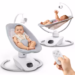 Momcozy Altalena Elettrica per Bambini con Movimento 3D 1 St - Vista aggiuntiva 3