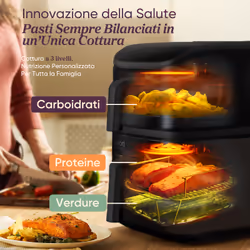 Cosori Friggitrice ad Aria Turbo Tower™ 10,8 Litri Grigio Scuro - Vista aggiuntiva 5