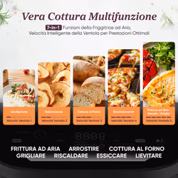 Cosori Friggitrice ad Aria Turbo Tower™ 10,8 Litri Grigio Scuro - Vista aggiuntiva 8