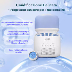 Levoit UMIDIFICATORE EVAPORATIVO PER BAMBINI Sprout, 3,8 L, ideale per cameretta e stanza dei bambini - Vista aggiuntiva 2
