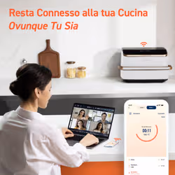 Cosori Friggitrice ad Aria Dual Blaze TwinFry™ 10 Litri Bianca - Vista aggiuntiva 5