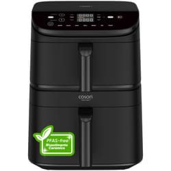 Cosori FRIGGITRICE AD ARIA Turbo Tower, 2630 W, 10,8 Litri, 2 cestelli, 7 Funzioni, PFAS-free Rivestimento ceramico, 2 Motori DC, 50+ Ricette Complete Online