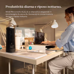 Levoit Windi Mini Ventilatore a torre, 7,0 m/s, 5 velocità, timer da 1 a 12 ore, oscillazione di 90°, portatile, ideale per l’uso sulla scrivania - Vista aggiuntiva 7