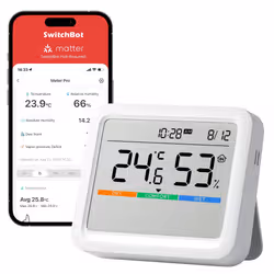 SwitchBot Meter Pro Bianco LCD Batteria - Vista aggiuntiva 3