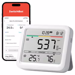 SwitchBot Meter Pro (CO2 Monitor) Bianco LCD Batteria - Vista aggiuntiva 2