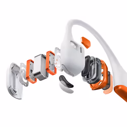 SHOKZ OpenRun Pro 2 Auricolare Wireless A clip Sport Bluetooth Arancione, Bianco - Vista aggiuntiva 5