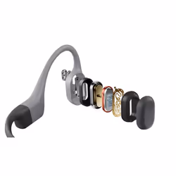 SHOKZ OpenSwim Pro Auricolare Wireless A orecchio aperto Sport Bluetooth Grigio - Vista aggiuntiva 3
