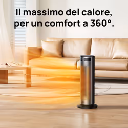 Dreo Termoventilatore Ceramico Solaris SH628, 2000W, Riscaldatore elettrico rapido - Vista aggiuntiva 6
