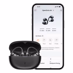 SHOKZ OpenDots Air Auricolare Wireless clip auricolare Chiamate/Musica/Sport/Tutti i giorni Bluetooth Nero - Vista aggiuntiva 2