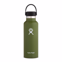 Hydro Flask Wide Mouth, 532 ml, Uso quotidiano, Oliva, Acciaio inox, Olive, Bambino/Bambina