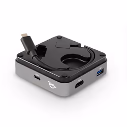 OWC USB-C Travel Dock Cablato USB 3.2 Gen 1 (3.1 Gen 1) Type-C Grigio - Vista aggiuntiva 4