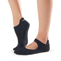 ToeSox Full Toe Bellarina Unisex Nero 1 paio/a