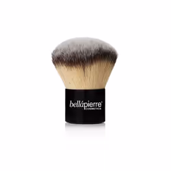 Bellapierre cosmetics Kabuki Brush, Pennello per fondotinta, Rotondo, Folto, Sintetico, Nero, Crema, 1 pz