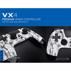Gioteck VX4 Nero, Bianco USB Gamepad Analogico/Digitale PlayStation 4 - Vista aggiuntiva 5