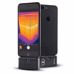 FLIR ONE Pro iOS, 8 - 14 µm, 8,7 Hz, 70 mK, Nero, MFi (iOS version), RoHS, CE/FCC, CEC-BC, EN61233, 1 h