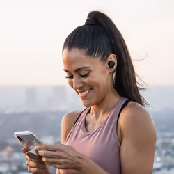 JLab IEUEBJBUDSAIRRWHT82 cuffia e auricolare Cuffie True Wireless Stereo (TWS) In-ear MUSICA Bluetooth Bianco - Vista aggiuntiva 7