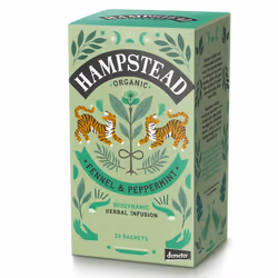 Hampstead Tea 813427000443, Tè alle erbe, Finocchio, Menta, 20 pz, Scatola di carta