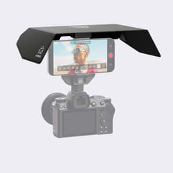 Atomos ATOMSUN010 copertura per monitor della fotocamera Nero -, Fibra di vetro