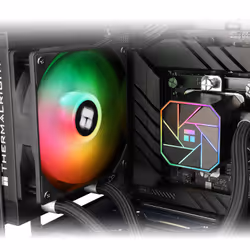 Thermalright AQUA ELITE 120 BLACK ARGB V3 sistema di raffreddamento per computer Processore Kit di raffreddamento a liquido 12 cm Nero 1 pz - Vista aggiuntiva 5