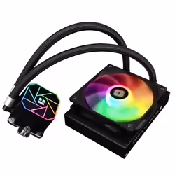 Thermalright AQUA ELITE 120 BLACK ARGB V3 sistema di raffreddamento per computer Processore Kit di raffreddamento a liquido 12 cm Nero 1 pz - Vista aggiuntiva 8