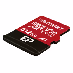 Patriot Memory EP V30 A1, 512 GB, MicroSDXC, Classe 10, UHS-I, 90 MB/s, 80 MB/s