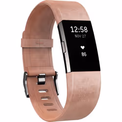 Fitbit FB-160LBPKS, Band, Rilevatore di attività, Rosa, Fitbit, Charge 2, Pelle