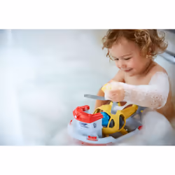 Green Toys Rescue Boat & Helicopter Barca per vasca Blu, Rosso, Bianco, Giallo - Vista aggiuntiva 6