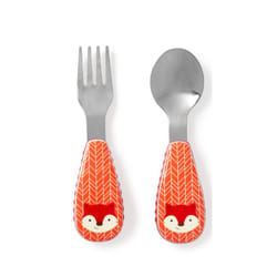 Skip Hop 252369 Set di posate per bambini Arancione, Rosso, Argento, Bianco Acciaio inox