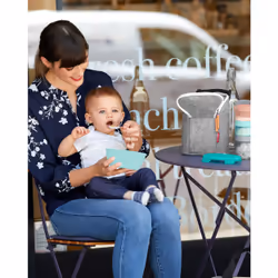 Skip Hop Easy-Serve Travel Bowl & Spoon Contenitore per il pranzo Colore foglia di tè 1 pz