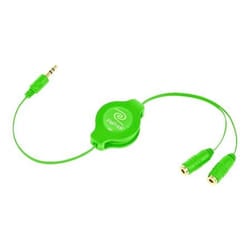 ReTrak EUCABLESPLGN cavo audio 0,9 m 3.5mm 2 x 3.5mm Verde