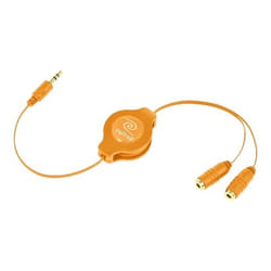 ReTrak EUCABLESPLOR cavo audio 0,9 m 3.5mm 2 x 3.5mm Arancione