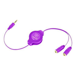 ReTrak EUCABLESPLRL cavo audio 0,9 m 3.5mm 2 x 3.5mm Viola
