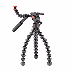 Joby GorillaPod 5K Video PRO, 3 gamba/gambe, Nero, Rosso, 38 cm, 880 g