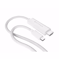 HYPER HD6007WHGL, 2,5 m, USB-C, HDMI tipo A (Standard), Bianco